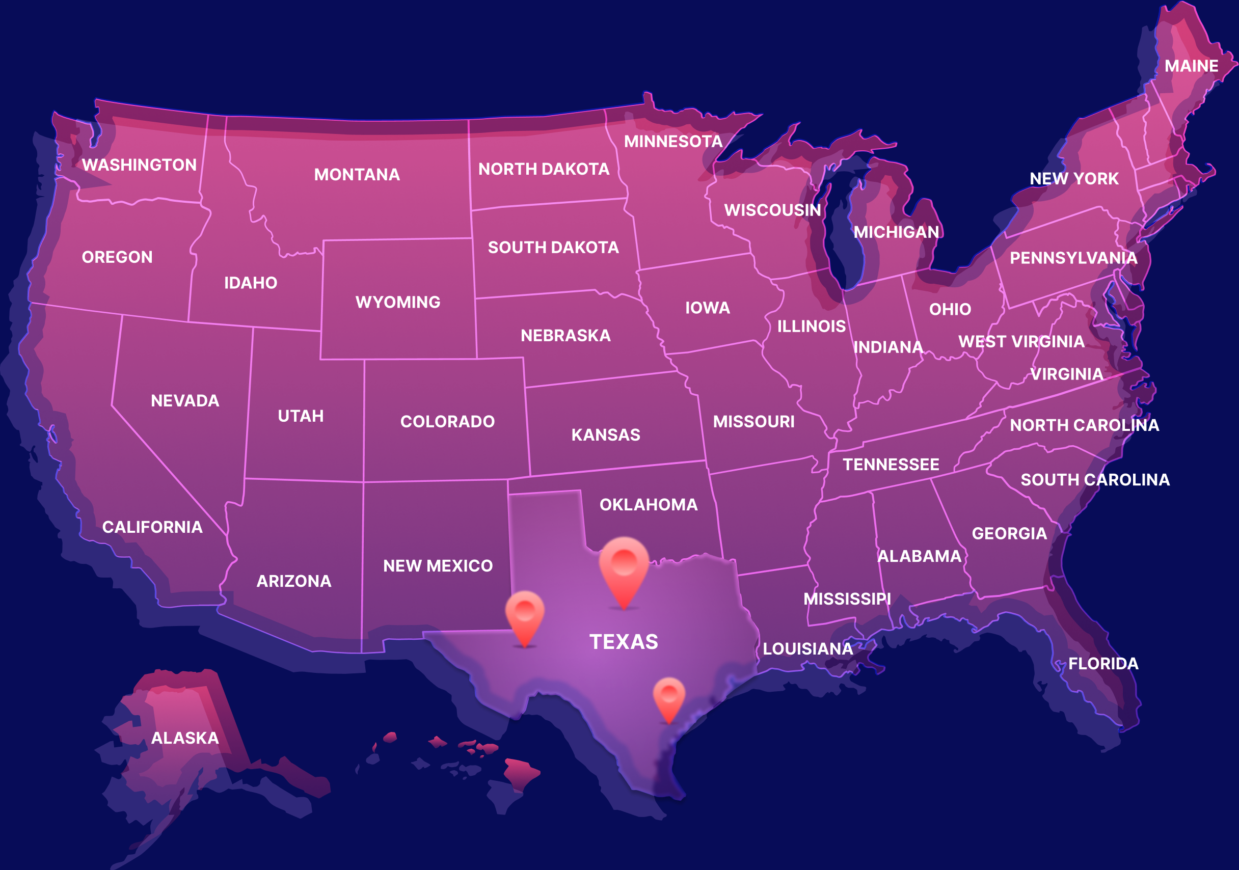 United States campaign map